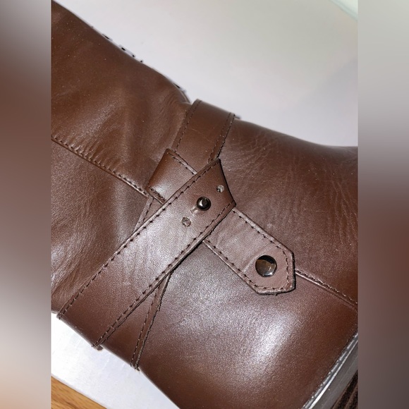 Brown Leather ALFANI Riding Boots - Size 5.5 M - Picture 10 of 13